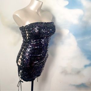 Sequin mini dress